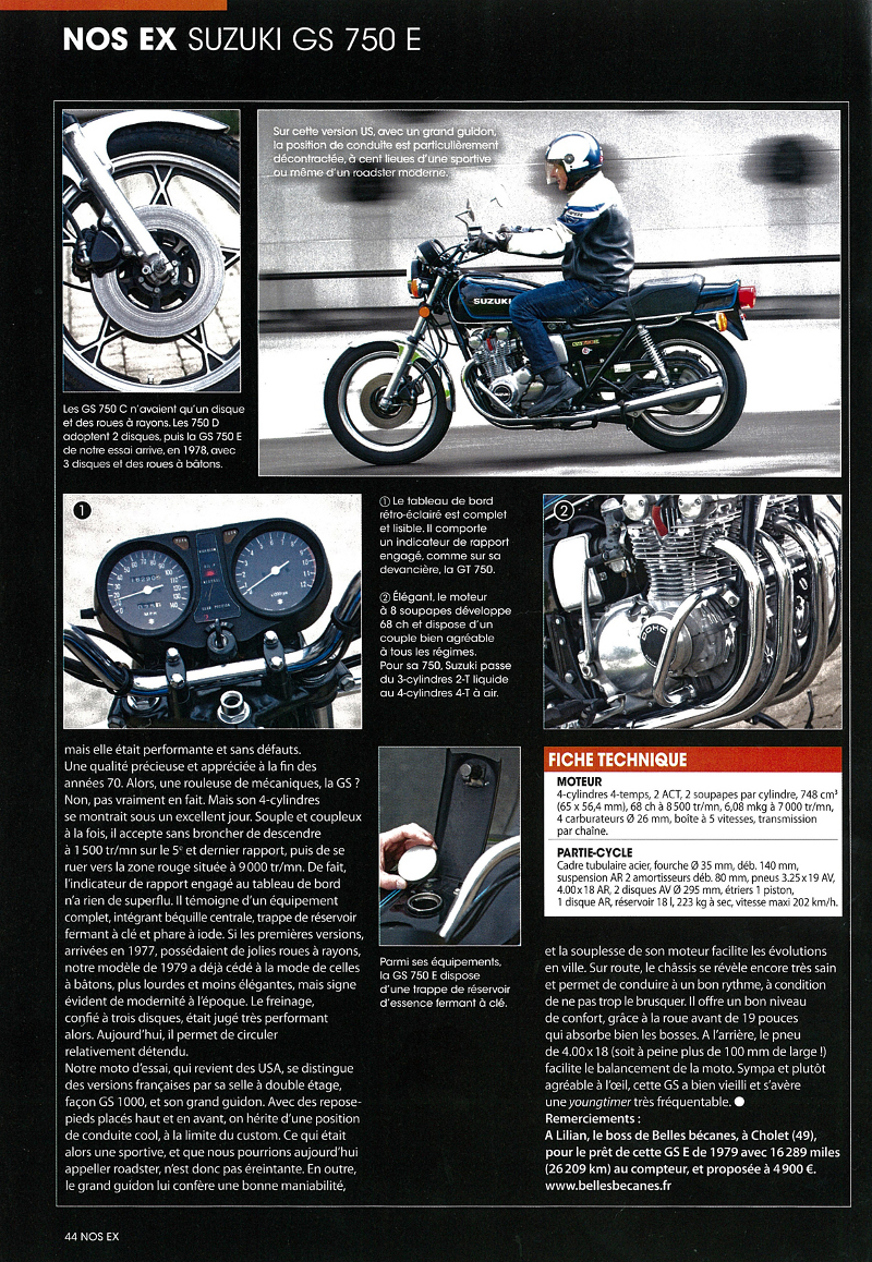 Moto Journal 750 GS