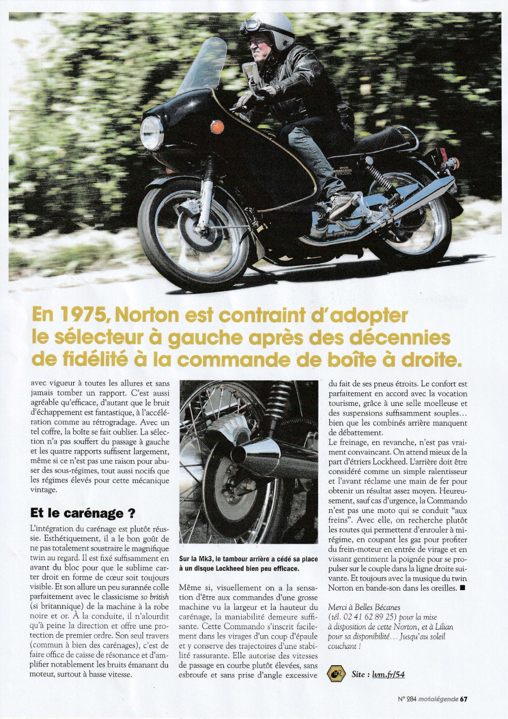 Moto Legende N° 284 Norton