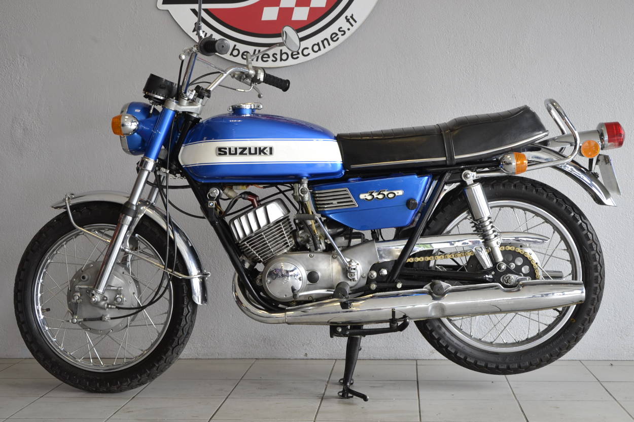 Suzuki T350 Bleue (2)